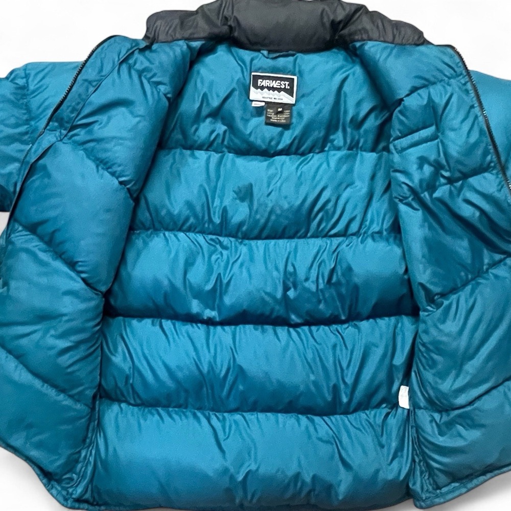 FARWEST Seattle Vintage Down Puffer Jacket, Men's Medium - Picture 7 of 8